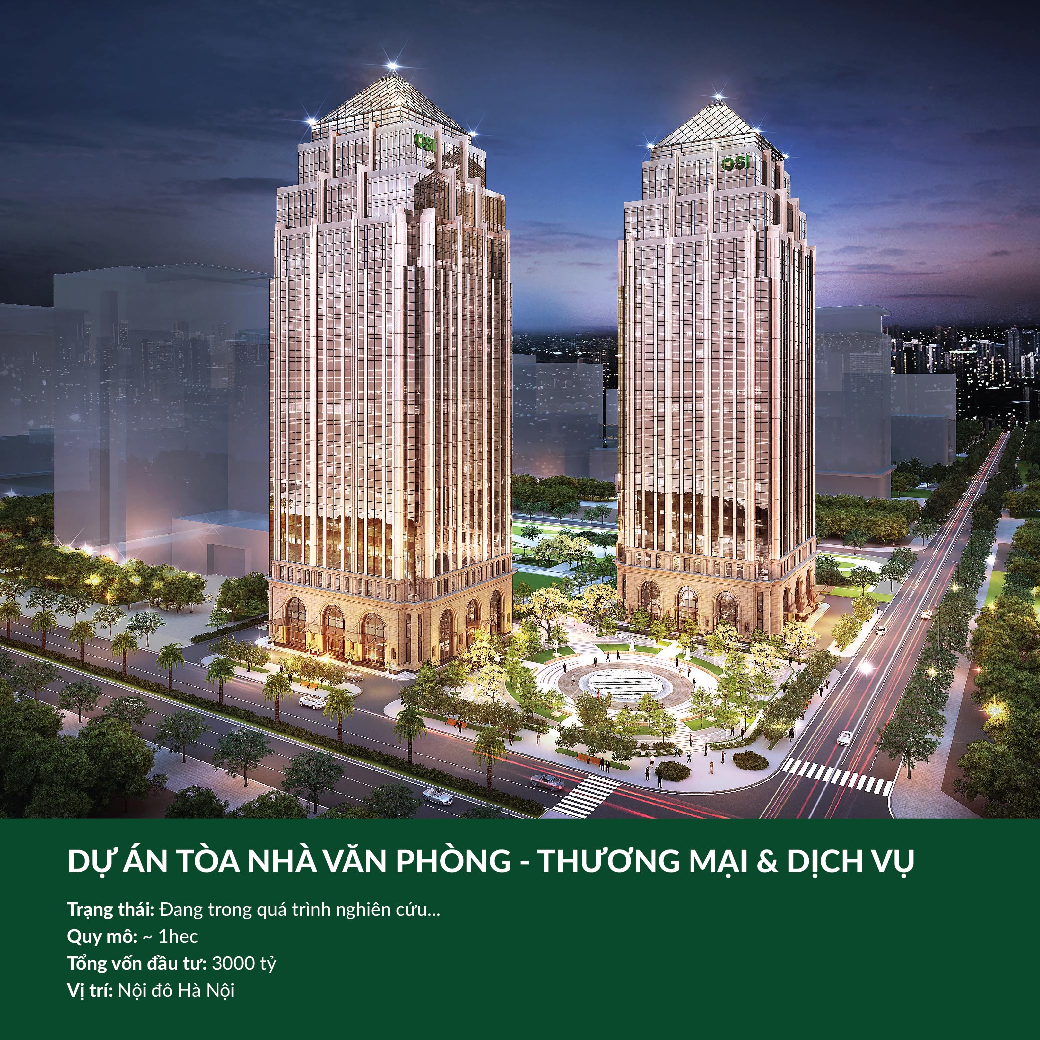 DỰ ÁN TÒA NHÀ VĂN PHÒNG - THƯƠNG MẠI - DỊCH VỤ