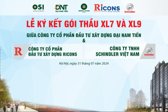 Lễ Ký Kết Hợp Đồng Gói Thầu Hệ Thống Cơ Điện Và Gói Thầu Hệ Thống Thang Máy Cho Dự Án Oriental Square by OSI