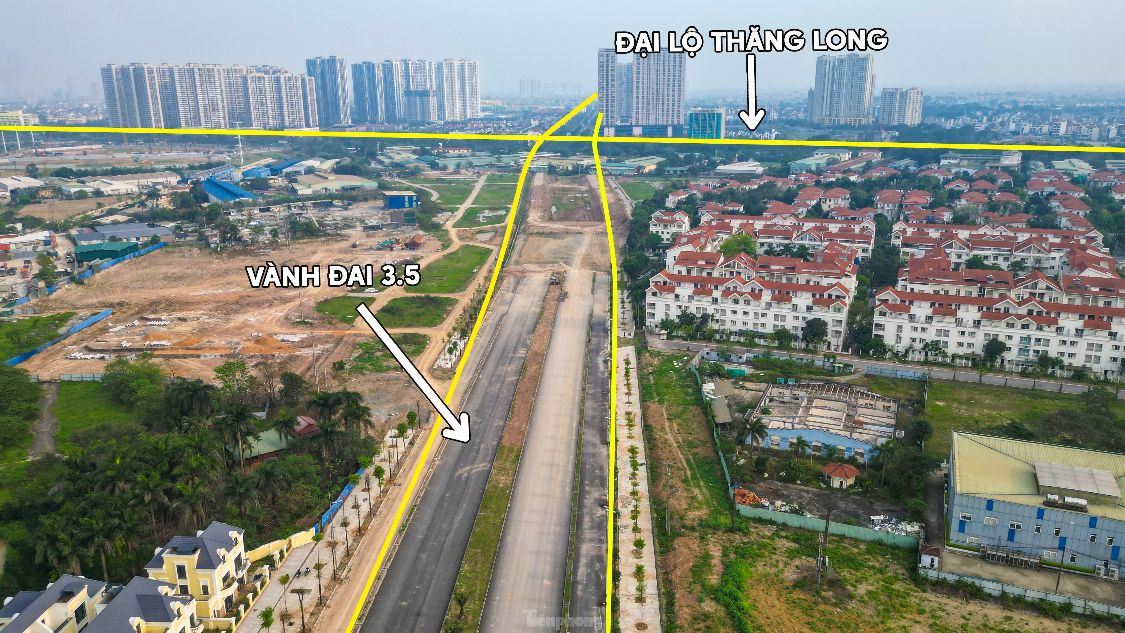 Ảnh đai vành 3.5 và Đại lộ Thăng Long