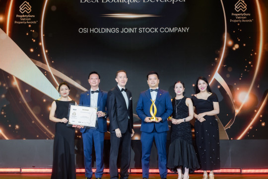 OSI HOLDINGS NHẬN GIẢI BEST BOUTIQUE DEVELOPER TẠI PROPERTYGURU 2026